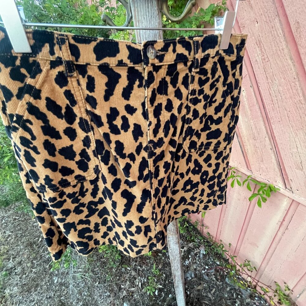 Girl's XL (14/16) Wonder Nation Corduroy Cheetah Mini Skirt - Picture 8 of 16